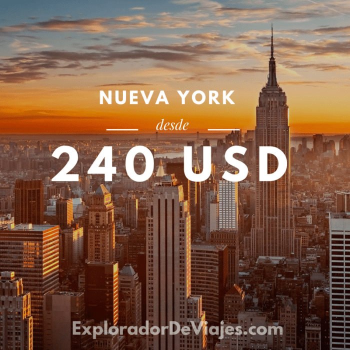 Vuelos a Nueva York desde México Explorador de Viajes